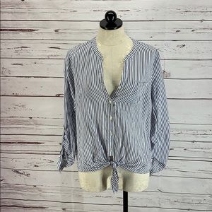 Striped button down long sleeve the limited